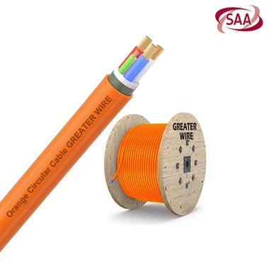orange circular cable orange circular cable