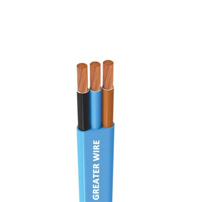 PVC 3 ja 4 südamiku sukeldatavad pumba lamedad kaablid